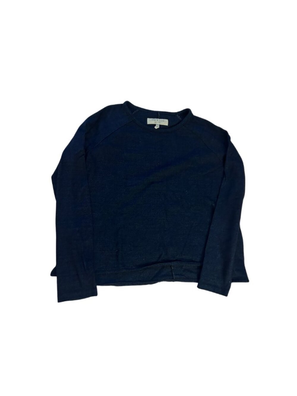 Rag & Bone Dark Blue Crewneck Sweater - Long Sleeve Top